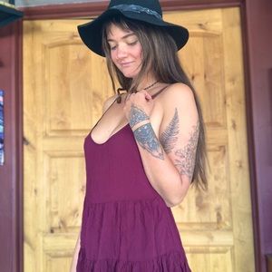 Brandy Melville burgundy dress